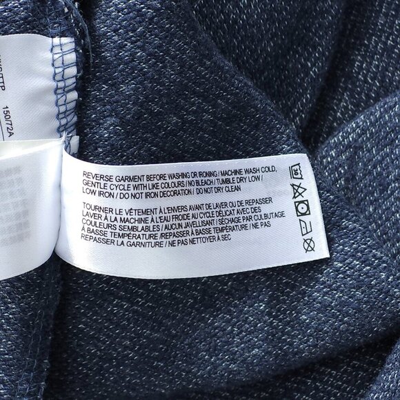 ROOTS Canada Women's Sweater Dress Size Small Short Sleeve Navy Blue - Picture 8 of 8